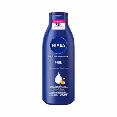 Loção Deo-Hidratante Corporal Nivea Milk Hidratação Profunda Pele Seca 200ml