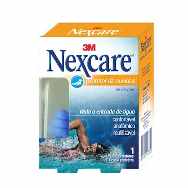 Protetor de Ouvido de Silicone Nexcare 3M 1 Par