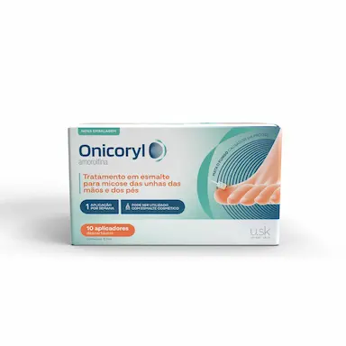 Esmalte Antimicótico Onicoryl 2,5ml + 10 espátulas + 30 lixas de unha + 30 compressas de álcool