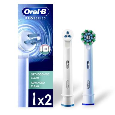 Refil Escova de Dente Elétrica Oral-B PRO Series Orthodontic Clean 2 unidades
