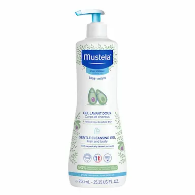 Gel Lavante Mustela Bebê Suave Corpo e Cabelo 750ml
