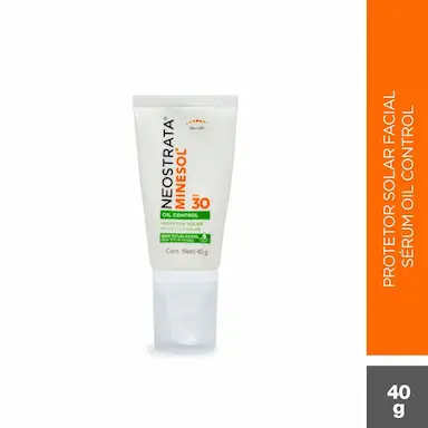 Protetor Solar Facial Serum Antioliosidade FPS 30 Neostrata Minesol Oil Control 40g