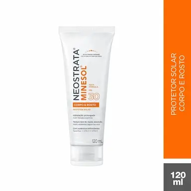 Protetor Solar Facial e Corporal Fluido Hidratante FPS 30 Neostrata Minesol 120ml