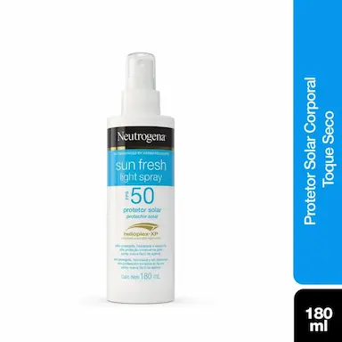 Protetor Solar Facial e Corporal Spray Sun Fresh FPS 50 Neutrogena 180ml