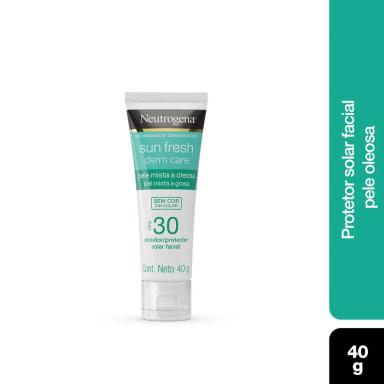 Protetor Solar Facial Antioliosidade FPS 30 Neutrogena Sun Fresh Pele oleosa Sem Cor 40g