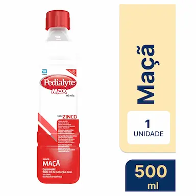 Pedialyte Max Sabor Maçã Solução 500ml