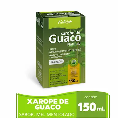 Xarope de Guaco Natulab Sabor Mel Mentolado 150ml