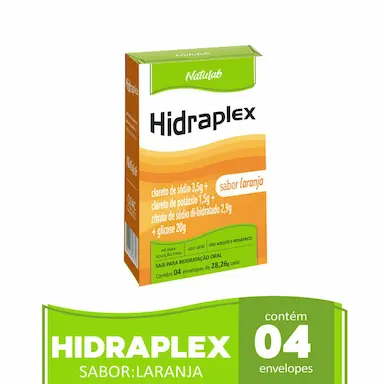 Hidraflex Sabor Laranja Pó para Solução Oral 4 envelopes de 27,9g cada