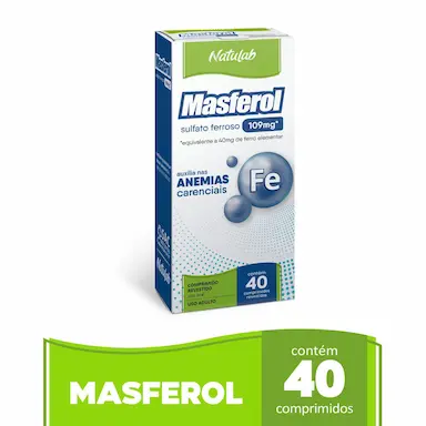 Ferro Masferol 109mg 40 comprimidos