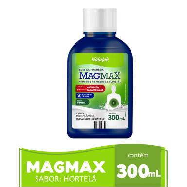 Leite de Magnésia Magmax Sabor Hortelã 300ml
