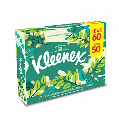 Lenço de Papel Kleenex Dia a Dia 60 unidades