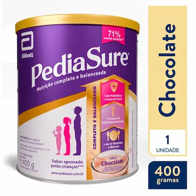 Suplemento Infantil Pediasure 4 a 10 anos Chocolate 400g