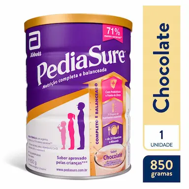 Suplemento Infantil Pediasure 4 a 10 anos Chocolate 850g