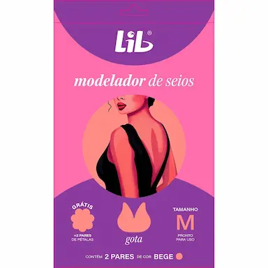 Modelador de Seios Lib Quatro Estações Tamanho M com 2 pares