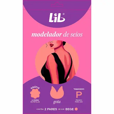 Modelador de Seios Lib Quatro Estações Tamanho P com 2 pares