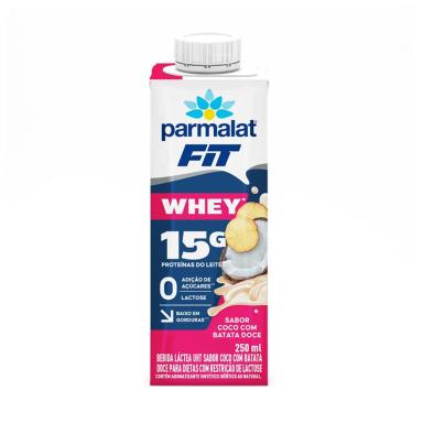 Bebida Láctea UHT Parmalat WheyFit Leite Coco com Batata Doce Zero Açúcar e Lactose 250ml