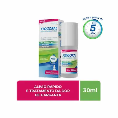 Spray para Garganta Flogoral Sabor Cereja 30ml