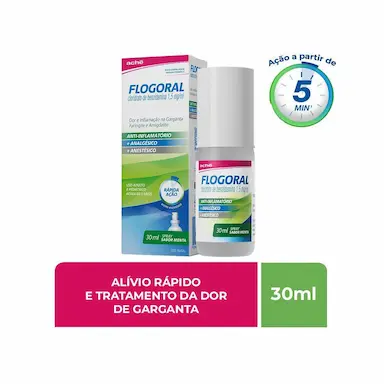 Spray para Garganta Flogoral Sabor Menta 30ml