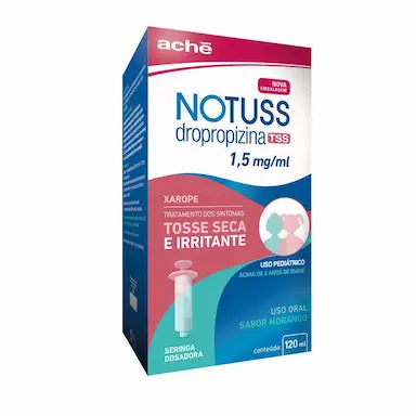 Notuss Dropropizina 1,5mg/ml Sabor Morango Xarope 120ml