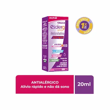 Esalerg Desloratadina 1,25mg/ml Solução em Gotas 20ml