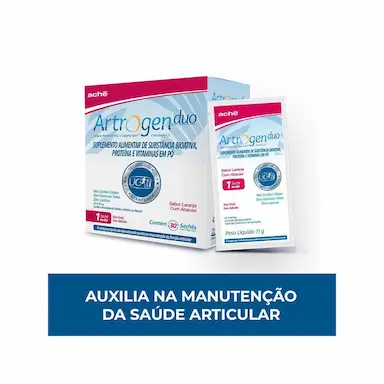 Colágeno Artrogen Duo Sabor Laranja com Abacaxi - 30 Sachês de 11g cada