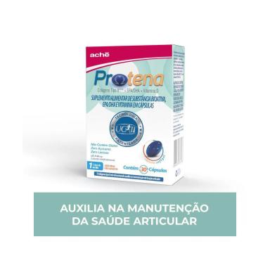 Protena Colágeno Não Hidrolisado Tipo II 40mg + Ômega 3 + Vitamina D 30 cápsulas