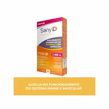 Vitamina D 2.000UI Sany D 30 cápsulas