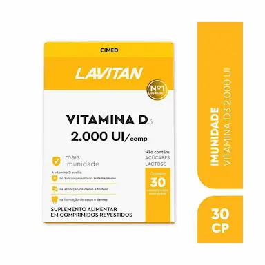 Vitamina D 2.000UI Lavitan 30 comprimidos