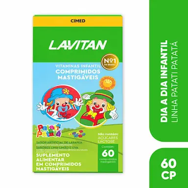 Polivitamínico Lavitan Kids Frutas Sortidas Infantil 60 comprimidos