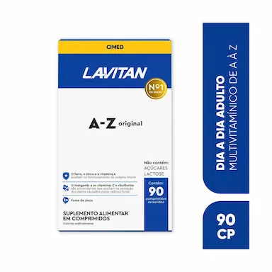 Polivitamínico Lavitan A-Z Original 90 comprimidos