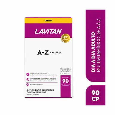 Polivitamínico Lavitan A-Z +Mulher 90 comprimidos
