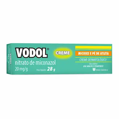 Vodol Nitrato de Miconazol 20mg/g Creme Dermatológico 28g