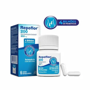 Probiótico Repoflor 200mg 6 cápsulas
