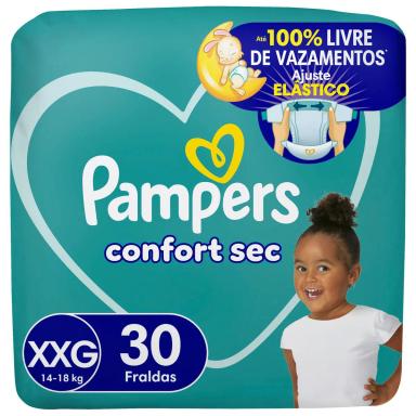 Fralda Pampers Confort Sec XXG 30 unidades