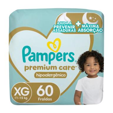 Fralda Pampers Premium Care XG 60 unidades