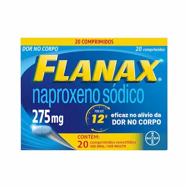 Flanax Naproxeno Sódico 275mg 20 comprimidos