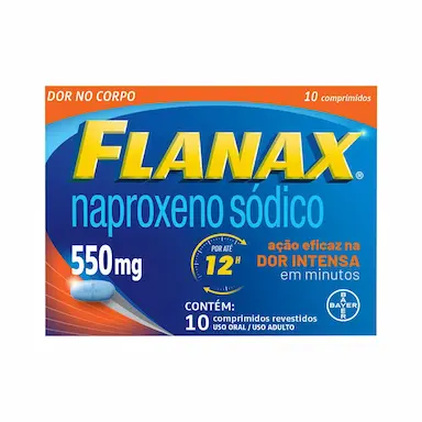 Flanax Naproxeno Sódico 550mg 10 comprimidos