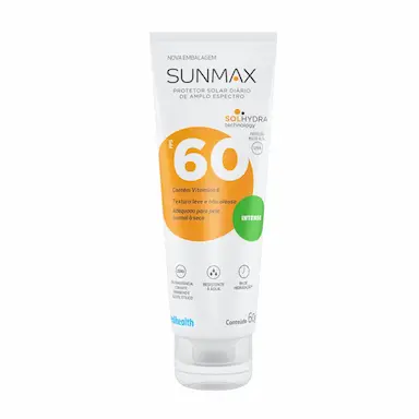 Protetor Solar Facial FPS 60 Sunmax Intense Pele normal Pele seca 