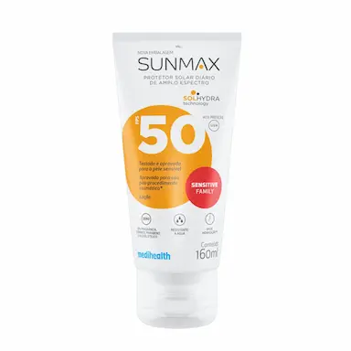 Protetor Solar Corporal Sensitive FPS 50 Sunmax Family 160ml