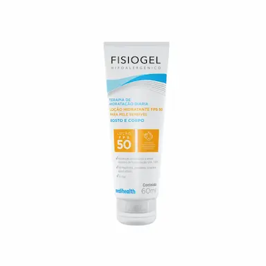 Loção Hidratante Facial Fisiogel Terapia de Hidratação Diária Oil Free FPS 50 com 60ml