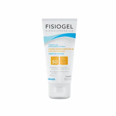 Loção Hidratante Facial Fisiogel FPS 50 Terapia de Hidratação Diária com 160ml