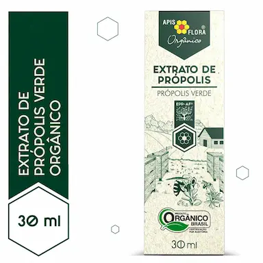Extrato de Própolis Verde Orgânico Apis Flora Solução Gotas 30ml