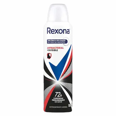 Desodorante Antitranspirante Aerosol Rexona Antibacterial + Invisible Feminino 72h 150ml