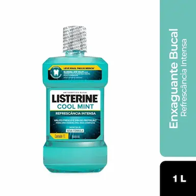 Antisséptico Bucal Listerine Cool Mint Refrescância Intensa 1L