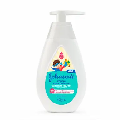 Sabonete Líquido Johnson's Kids Limpeza Super Poderosa 400ml