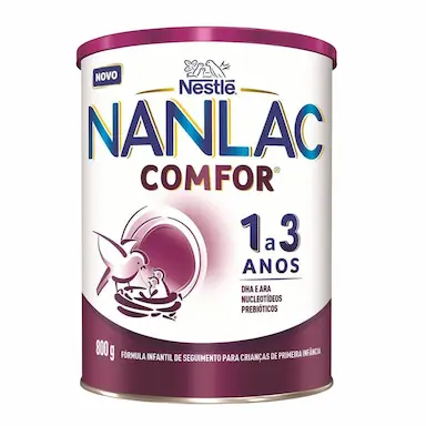 Fórmula Infantil Nanlac Comfor Nestlé 1 a 3 anos 800g