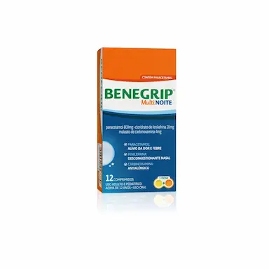 Benegrip Multi Noite 12 comprimidos