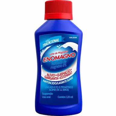 Leite de Magnésia EnoMagno Tradicional Suspensão Oral 120ml