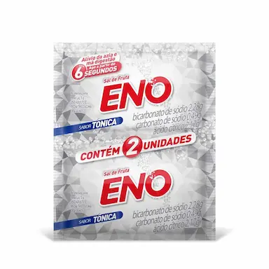 Sal de Fruta Eno Tônica Pó Efervescente 5g 2 envelopes