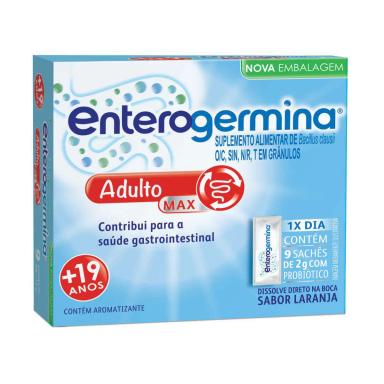 Probiótico Enterogermina Adulto 9 sachês Sabor Laranja
